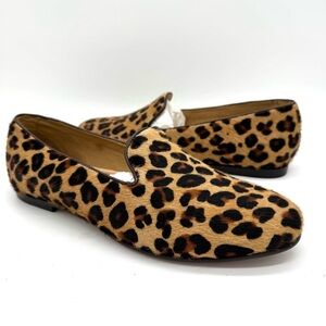 Peter Millar Women’s Calf Hair Leopard Loafers NEW Sz 8